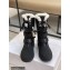 Dior Calfskin and Lambskin Wool Ankle Boots Black 2021