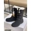 Dior Calfskin and Lambskin Wool Ankle Boots Black 2021