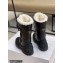 Dior Calfskin and Lambskin Wool Ankle Boots Black 2021