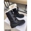 Dior Calfskin and Lambskin Wool Ankle Boots Black 2021