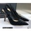Dior Heel 9.5cm J'Adior Slingback Pumps Crocodile-Effect Embroidered Velvet Black 2021