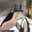 Dior Heel 6.5cm J'Adior Slingback Pumps Crocodile-Effect Embroidered Velvet Black 2021