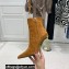 Balmain Heel 9.5cm Nicole Ankle Boots Suede Brown 2021