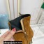 Balmain Heel 9.5cm Nicole Ankle Boots Suede Brown 2021