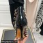 Valentino Heel 6cm Rockstud Alcove Boots in Leather Patent Black 2021