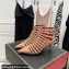 Valentino Heel 6cm Rockstud Alcove Boots in Leather Patent Nude 2021