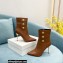 Balmain Heel 9.5cm Roni Ankle Boots Leather Brown 2021