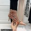 Valentino Heel 6cm Rockstud Alcove Boots in Leather Patent Nude 2021