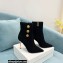 Balmain Heel 9.5cm Roni Ankle Boots Suede Black 2021