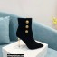 Balmain Heel 9.5cm Roni Ankle Boots Suede Black 2021