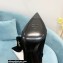 Balmain Heel 9.5cm Roni Ankle Boots Suede Black 2021