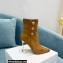 Balmain Heel 9.5cm Roni Ankle Boots Suede Brown 2021