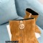 Balmain Heel 9.5cm Roni Ankle Boots Suede Brown 2021
