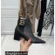 Balmain Heel 6cm Ankle Boots Leather Black with Balmain Monogram Logo 2021