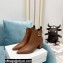 Balmain Heel 6cm Ankle Boots Leather Brown with Balmain Monogram Logo 2021