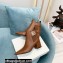 Balmain Heel 6cm Ankle Boots Leather Brown with Balmain Monogram Logo 2021
