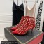 Valentino Heel 6cm Rockstud Alcove Boots in Leather Patent Red 2021