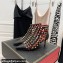 Valentino Heel 6cm Rockstud Alcove Boots in Leather Black 2021