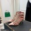 Valentino Heel 6cm Rockstud Alcove Boots in Leather Nude 2021
