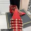 Valentino Heel 6cm Rockstud Alcove Boots in Leather Red 2021