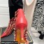 Valentino Heel 6cm Rockstud Alcove Boots in Leather Red 2021