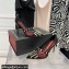 Valentino Heel 10cm Rockstud Alcove Pumps in Mesh and Leather Patent Black 2021