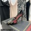 Valentino Heel 10cm Rockstud Alcove Pumps in Mesh and Leather Patent Black 2021