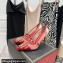 Valentino Heel 10cm Rockstud Alcove Pumps in Mesh and Leather Patent Red 2021