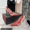Valentino Heel 10cm Rockstud Alcove Pumps in Mesh and Leather Patent Red 2021