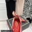 Valentino Heel 10cm Rockstud Alcove Pumps in Mesh and Leather Patent Red 2021