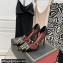 Valentino Heel 10cm Rockstud Alcove Pumps in Mesh and Leather Black 2021