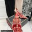 Valentino Heel 10cm Rockstud Alcove Pumps in Mesh and Leather Red 2021