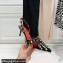 Valentino Heel 6cm Rockstud Alcove Slingback Pumps in Mesh and Leather Patent Black 2021