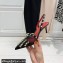 Valentino Heel 6cm Rockstud Alcove Slingback Pumps in Mesh and Leather Patent Black 2021