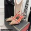 Valentino Heel 6cm Rockstud Alcove Slingback Pumps in Mesh and Leather Patent Nude 2021