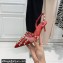 Valentino Heel 6cm Rockstud Alcove Slingback Pumps in Mesh and Leather Patent Red 2021