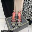 Valentino Heel 6cm Rockstud Alcove Slingback Pumps in Mesh and Leather Black 2021