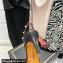 Valentino Heel 6cm Rockstud Alcove Slingback Pumps in Mesh and Leather Black 2021