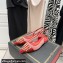 Valentino Rockstud Alcove Slingback Flats in Mesh and Leather Patent Red 2021