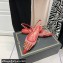 Valentino Rockstud Alcove Slingback Flats in Mesh and Leather Red 2021