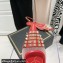 Valentino Rockstud Alcove Slingback Flats in Mesh and Leather Red 2021