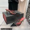 Valentino Heel 6cm Rockstud Alcove Mules in Mesh and Leather Patent Black 2021