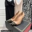 Valentino Heel 9cm Rockstud Alcove Pumps in Kidskin and Patent Leather Nude/Black 2021