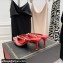 Valentino Heel 6cm Rockstud Alcove Mules in Mesh and Leather Patent Red 2021