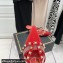 Valentino Heel 6cm Rockstud Alcove Mules in Mesh and Leather Patent Red 2021