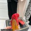 Valentino Heel 6cm Rockstud Alcove Mules in Mesh and Leather Patent Red 2021