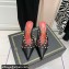 Valentino Heel 6cm Rockstud Alcove Mules in Mesh and Leather Black 2021