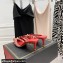 Valentino Heel 6cm Rockstud Alcove Mules in Mesh and Leather Red 2021
