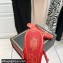 Valentino Heel 6cm Rockstud Alcove Mules in Mesh and Leather Red 2021
