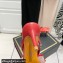 Valentino Heel 6cm Rockstud Alcove Mules in Mesh and Leather Red 2021